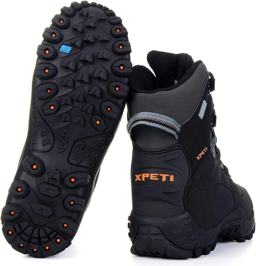 XPETI Men’s Thermator Mid-Rise Lightweight Hiking Insulated Non-Slip Outdoor Boots