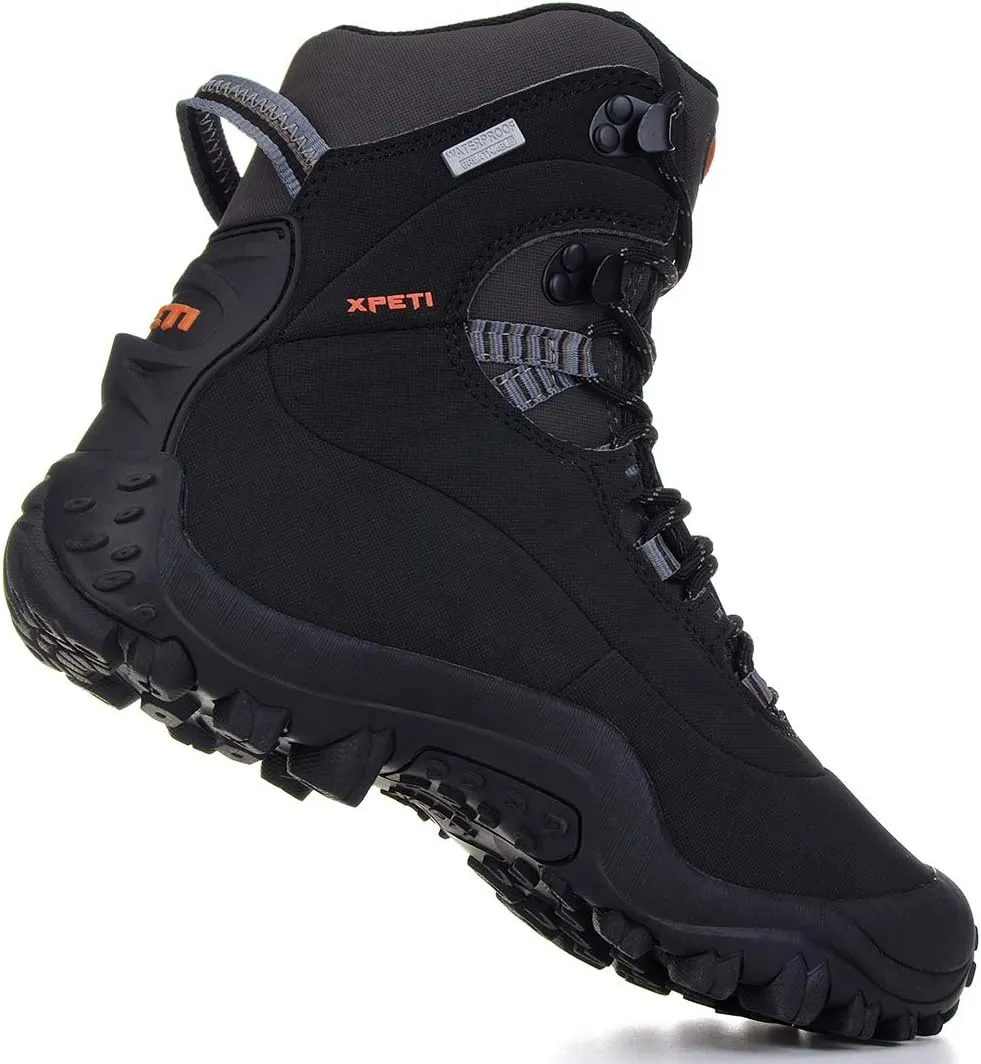 XPETI Men’s Thermator Mid-Rise Lightweight Hiking Insulated Non-Slip Outdoor Boots