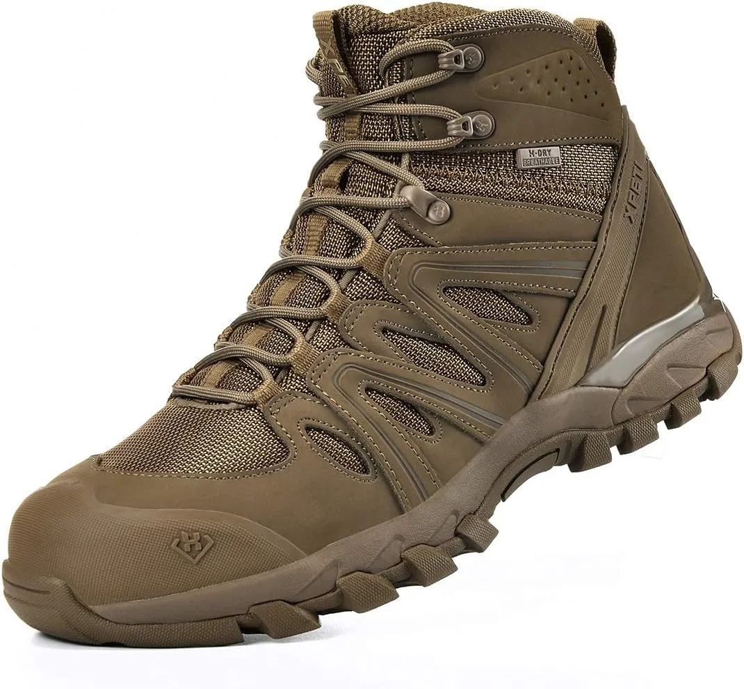 XPETI Men's X-Force Mid Tactical Boots Lightweight Military Boots