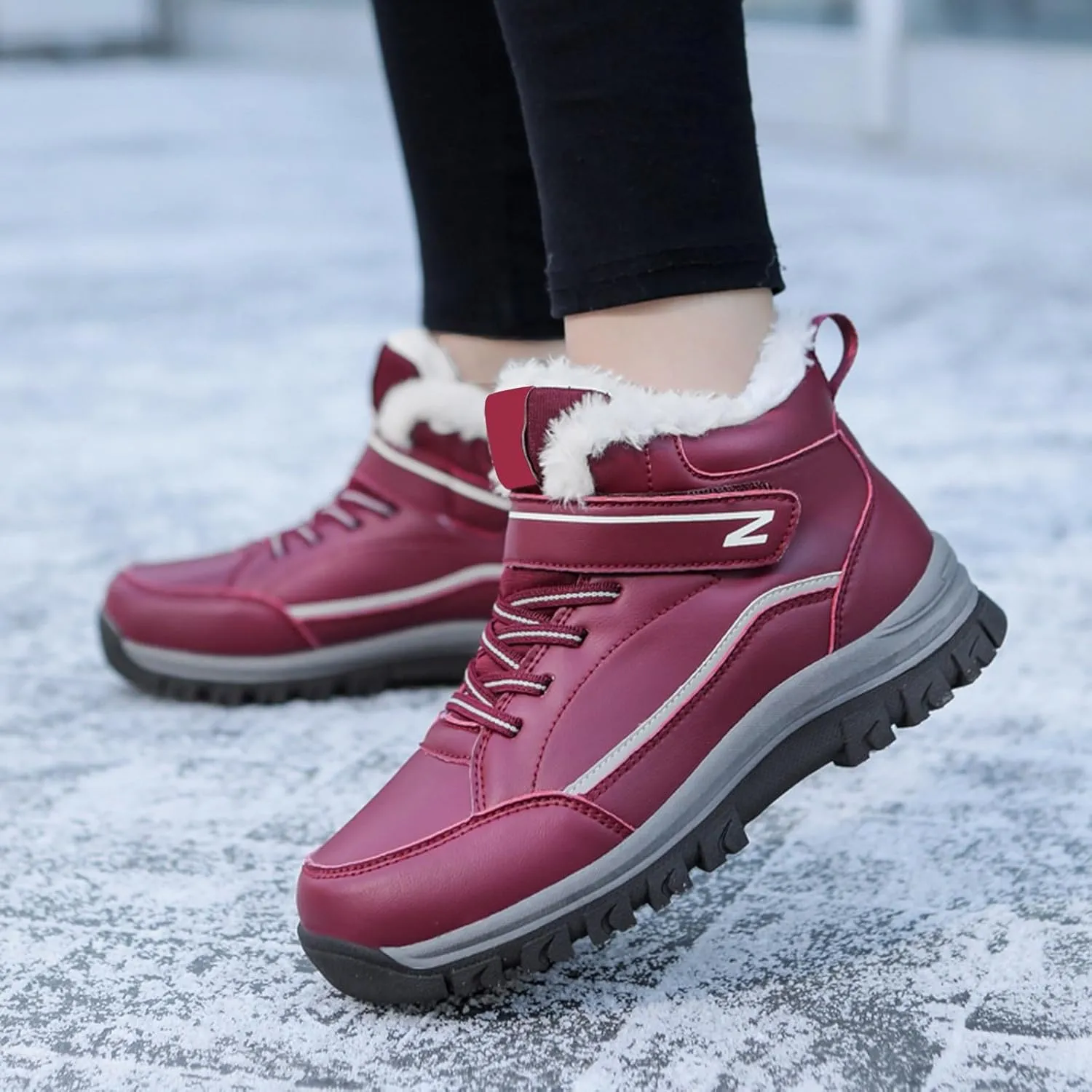 Yanzhenglip 2025 Winter Orthopedic Boots for Women Men,Warming Anti-Slip Sneakers,Cushioning Mountaineering Orthopedic Shoes