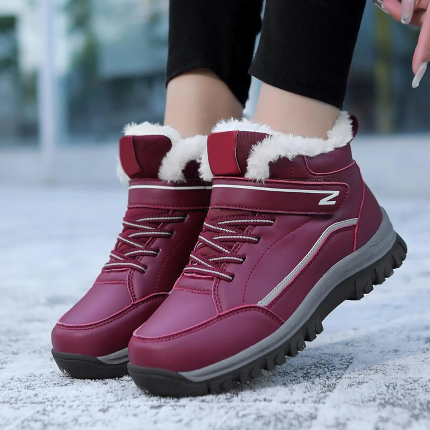 Yanzhenglip 2025 Winter Orthopedic Boots for Women Men,Warming Anti-Slip Sneakers,Cushioning Mountaineering Orthopedic Shoes
