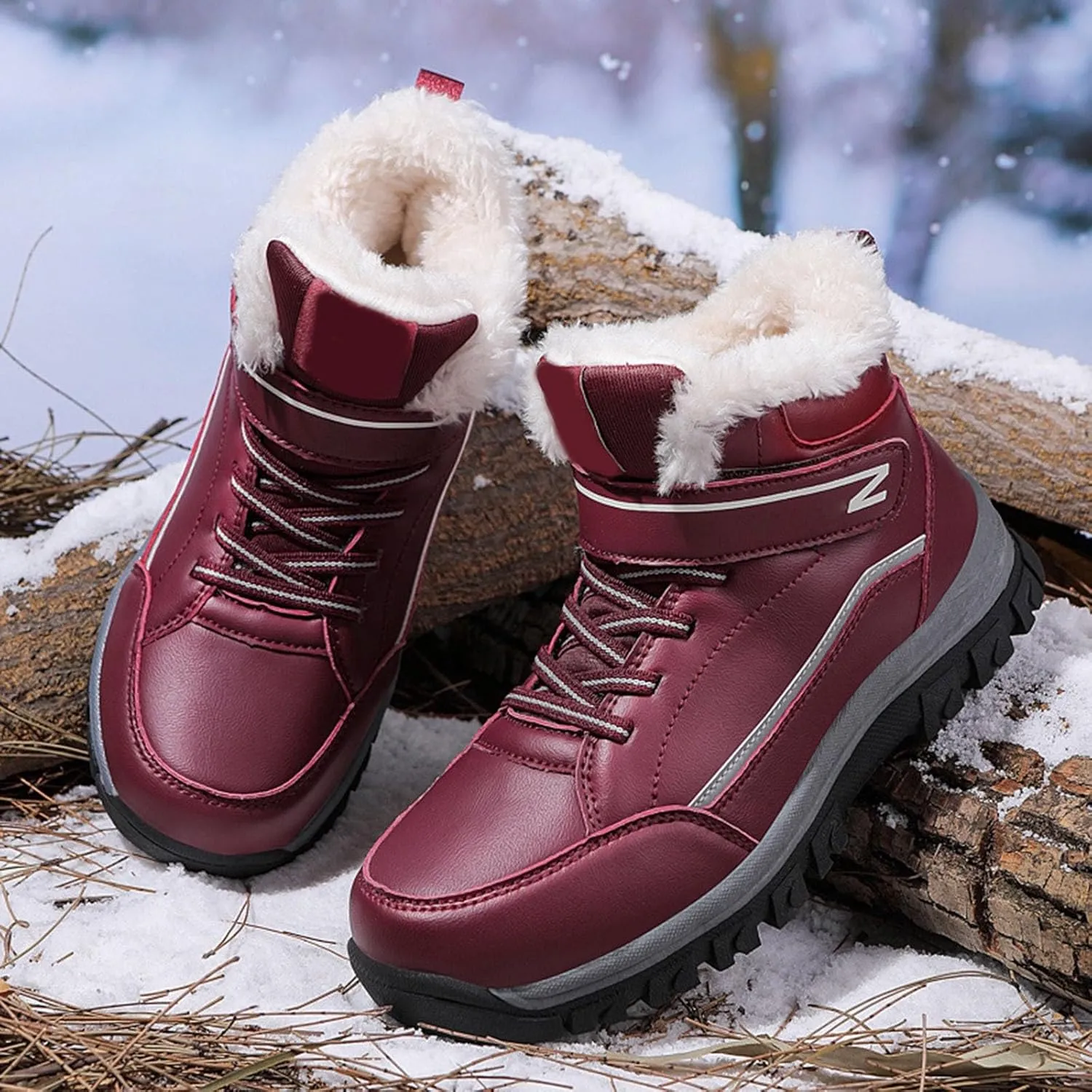 Yanzhenglip 2025 Winter Orthopedic Boots for Women Men,Warming Anti-Slip Sneakers,Cushioning Mountaineering Orthopedic Shoes