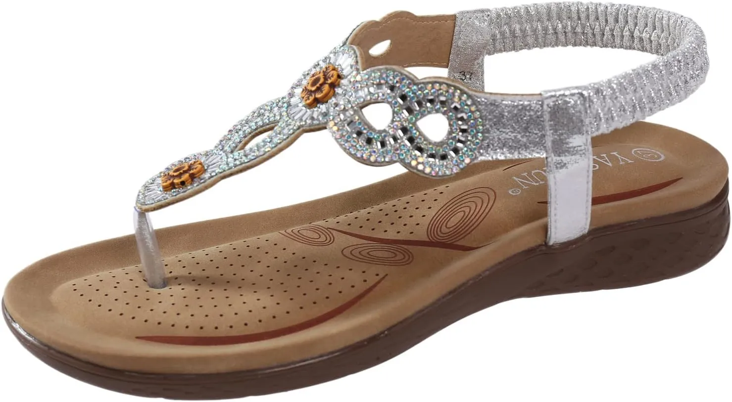 Yoga Mat Comfortable Flat Sandal for Women Comfortable Dressy Orthopedic Shoes Breathable Open Toe Sandals