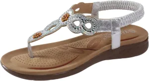 Yoga Mat Comfortable Flat Sandal for Women Comfortable Dressy Orthopedic Shoes Breathable Open Toe Sandals