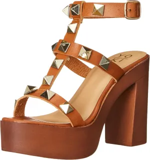 YOKI Women's Open Toe Heel Pump