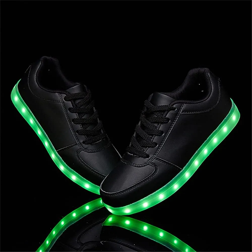 YuanRoad Unisex LED Light Up Shoes with USB Charging Glowing Luminous LED Sneakers