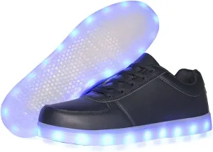 YuanRoad Unisex LED Light Up Shoes with USB Charging Glowing Luminous LED Sneakers