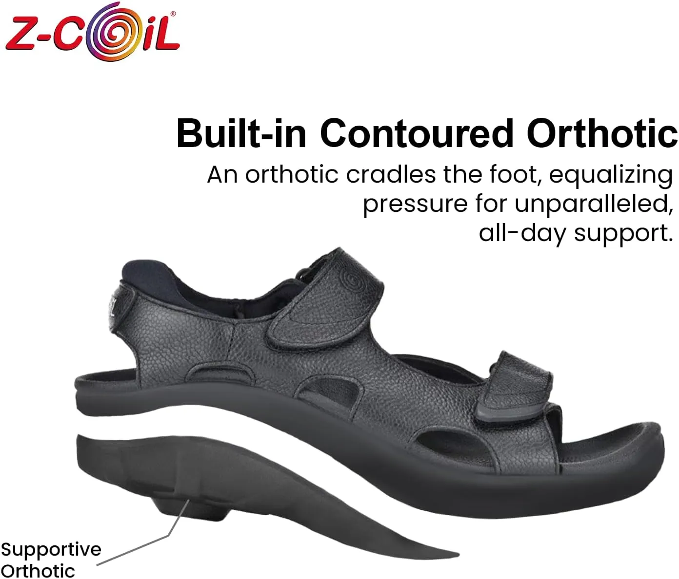 Z-CoiL Women's Pain Relief Sandal, Open Coil