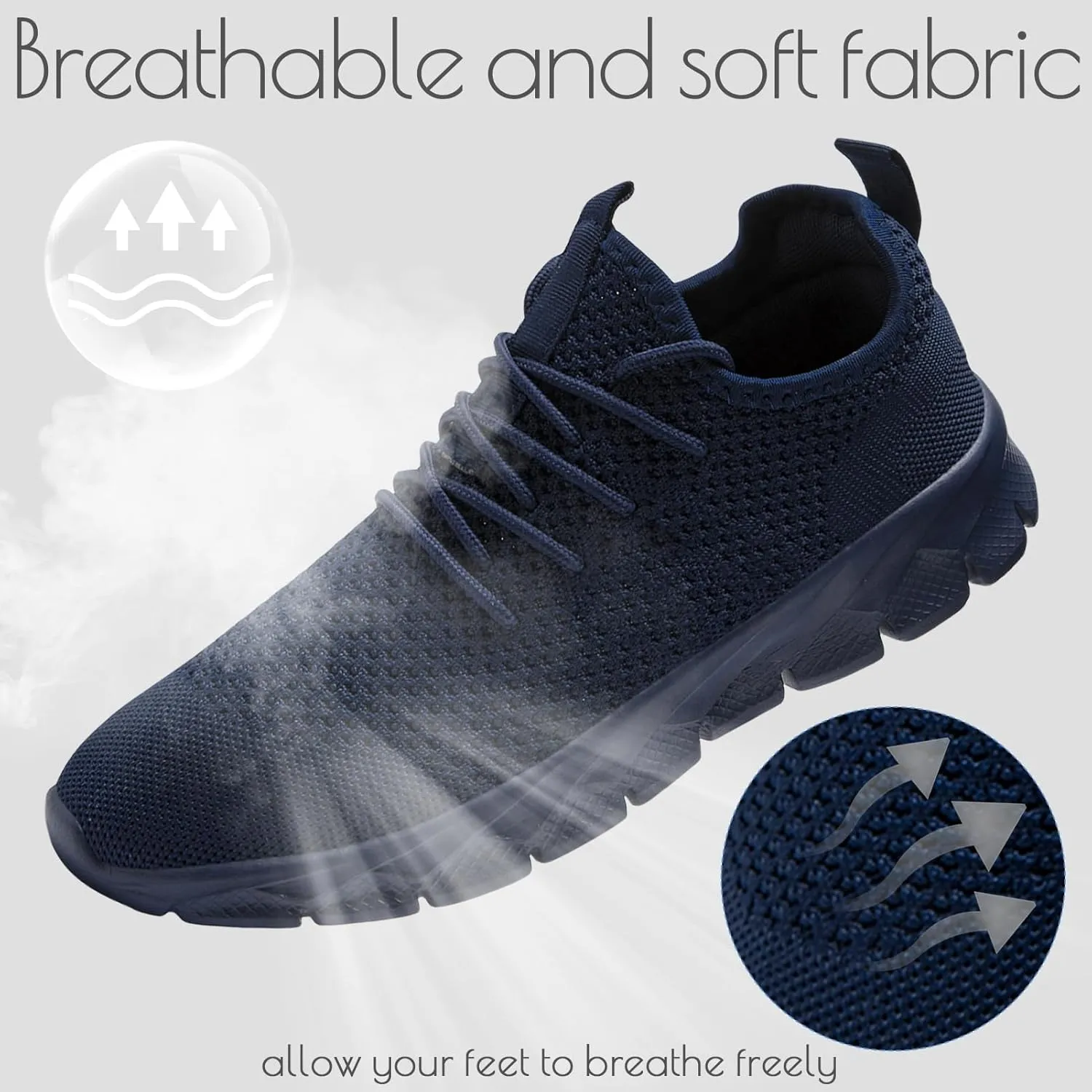ZGPWZWL Mens Running Shoes Fashion Sneakers Tennis Walking Casual Athletic Lightweight Breathable Workout Gym Comfortable Shoes