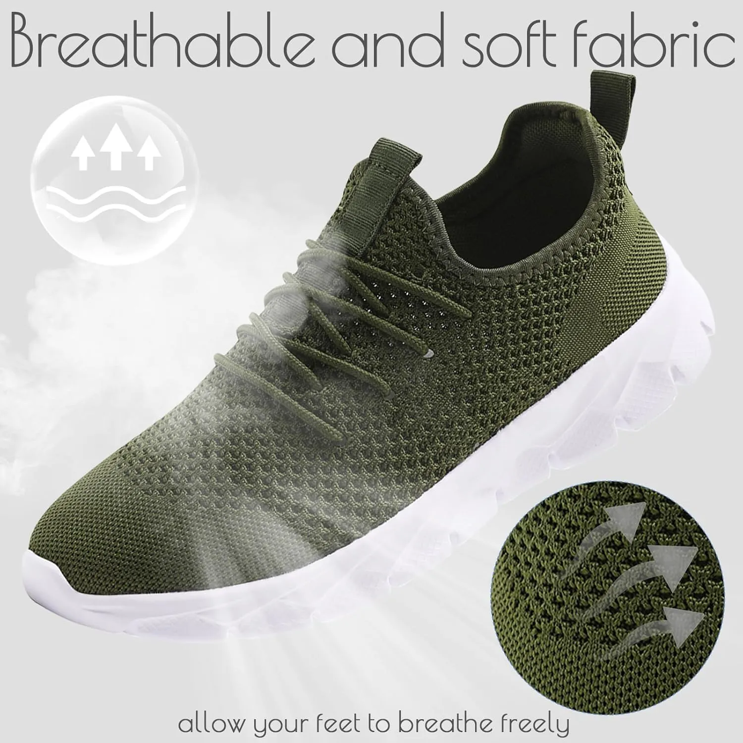 ZGPWZWL Mens Running Shoes Fashion Sneakers Tennis Walking Casual Athletic Lightweight Breathable Workout Gym Comfortable Shoes