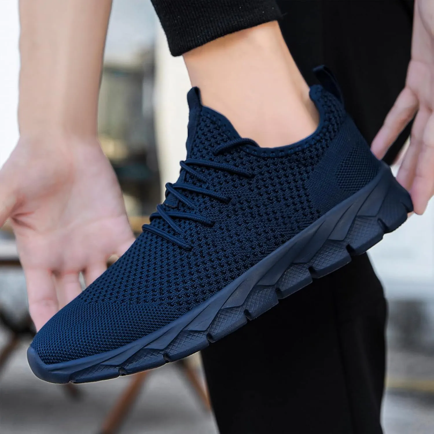 ZGPWZWL Mens Running Shoes Fashion Sneakers Tennis Walking Casual Athletic Lightweight Breathable Workout Gym Comfortable Shoes