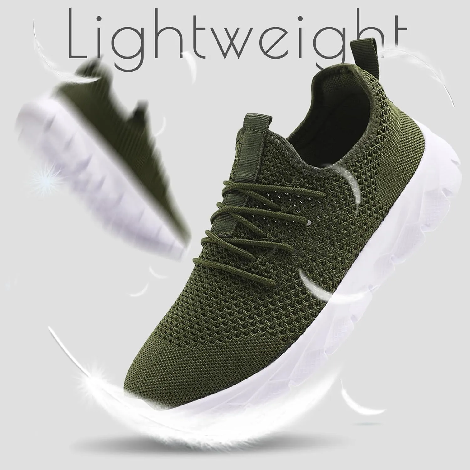 ZGPWZWL Mens Running Shoes Fashion Sneakers Tennis Walking Casual Athletic Lightweight Breathable Workout Gym Comfortable Shoes