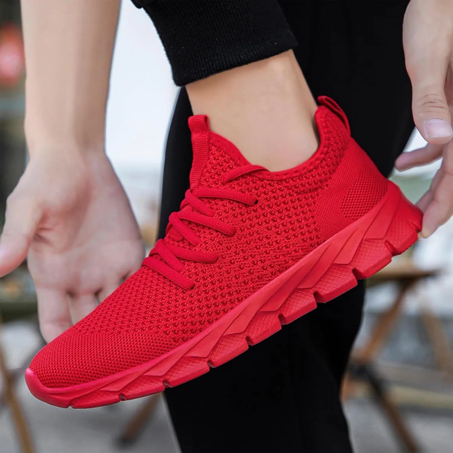 ZGPWZWL Mens Running Shoes Fashion Sneakers Tennis Walking Casual Athletic Lightweight Breathable Workout Gym Comfortable Shoes